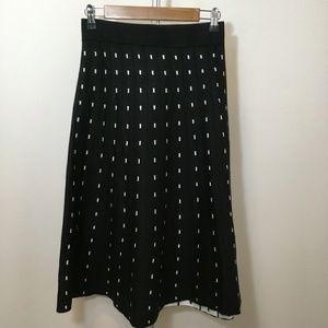 Anthropologie Lapis Reversible Black/White Skirt